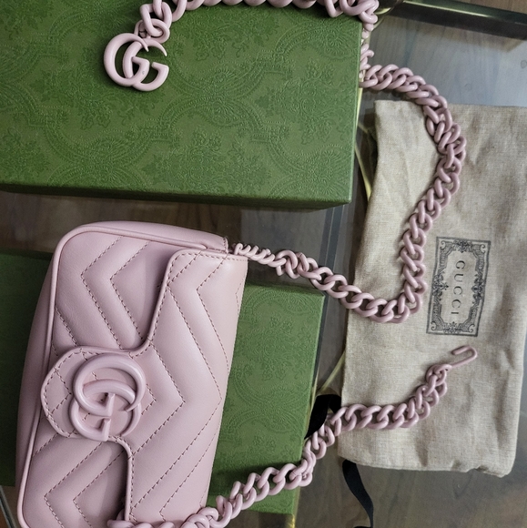 Authentic Gucci Marmont Super Mini Belt/Shoulder Bag - Picture 11 of 15